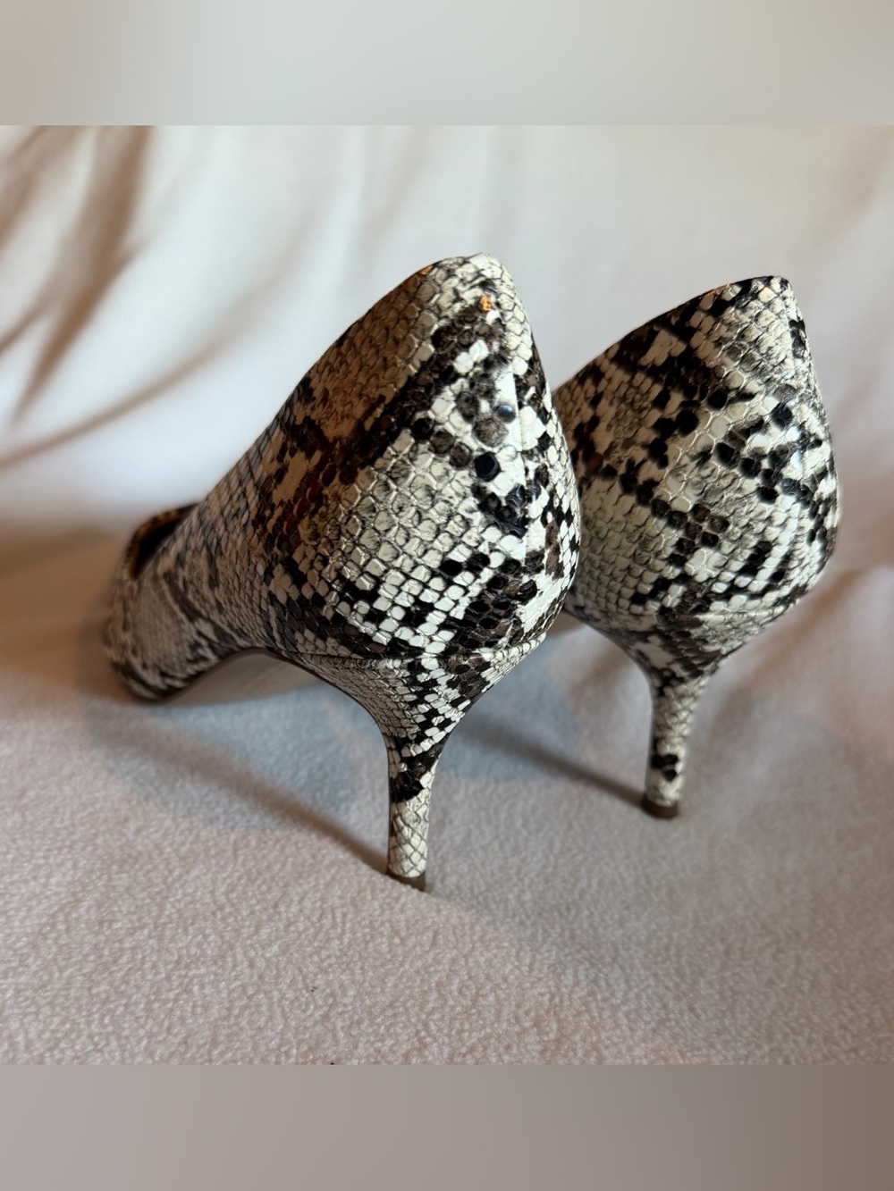 Charles David Dress Pumps Womens 8.5 Multicolor Angelica Snake Stiletto Heels - Picture 8 of 13